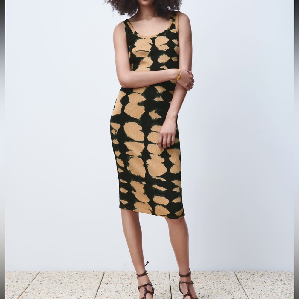 Zara Tie Dye Midi Dress